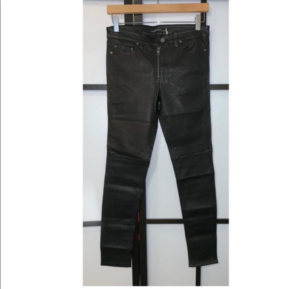 All Saints Skinny Zip Leather Pants